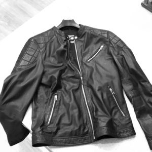 Goosecraft real leather biker jacket